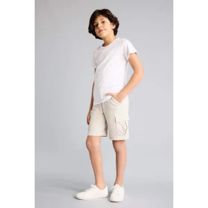 Defacto B5868A8GR296 Gri Regular Fıt Sweatshirt Kumaşı Şort Erkek Çocuk