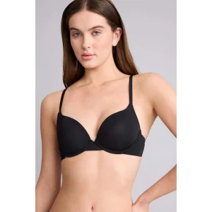 Defacto Z3350AZBK81 Siyah Micro Kaplı Yarım Dolgulu Balenli Tişört Bra