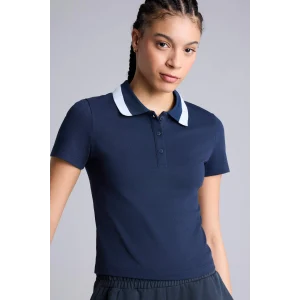 Defacto H3265AXNV146 Lacivert Slım Fıt Pike Kısa Kollu Polo Tişört