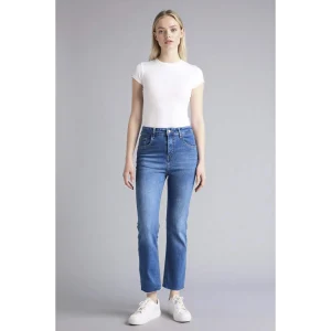 Defacto G2217AXNM28 Mavi Crop Flare Fıt Yüksek Bel Jean Pantolon