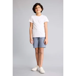 Defacto B5868A8GR171 Gri Regular Fıt Sweatshirt Kumaşı Şort Erkek Çocuk