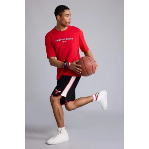 Defacto A3822AXBK81 Siyah NBA Chıcago Bulls Standart Fıt Kısa Paça Şort