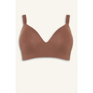 Defacto B8598AXBN307 Kahve Micro Kaplı Push Up Balenli Büyük Beden Sütyen