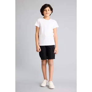 Defacto B5868A8BK27 Siyah Regular Fıt Sweatshirt Kumaşı Şort Erkek Çocuk