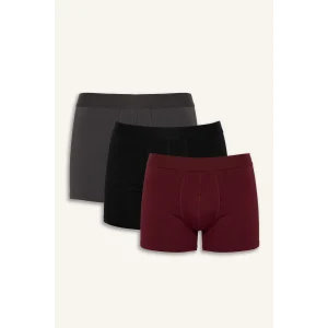 Defacto G9364AXBK50 Siyah Regular Fıt 3lü Boxer