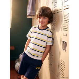 LCW Kids Lacivert Fenerbahçe Baskılı Erkek Çocuk 2li Tişört Takımı
