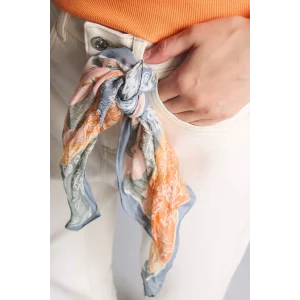 Defacto A0671AXBE106 Mavi Kadın Desenli Pamuklu Bandana