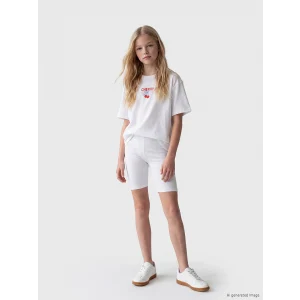 LCW Kids Beyaz Kız Çocuk Basic Kısa Tayt