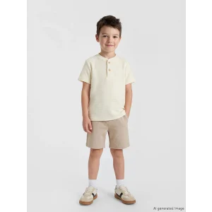 LCW Kids Bej Erkek Çocuk Tişört ve Şort