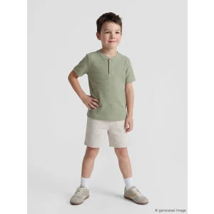 LCW Kids Yeşil Erkek Çocuk Tişört ve Şort