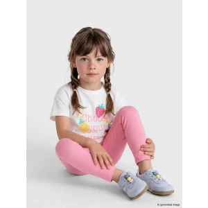 LCW Kids Bej Baskılı Kız Çocuk Takım