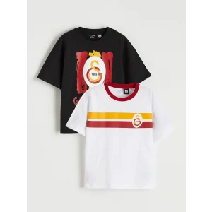 LCW Kids Beyaz Galatasaray Baskılı Erkek Çocuk Tişört 2li