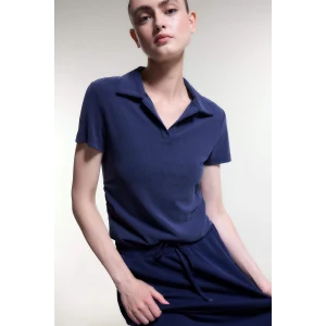 Defacto G0751AXNV268 Lacivert Standart Fıt Polo Yaka Sporcu Kısa Kollu Polo Tişört
