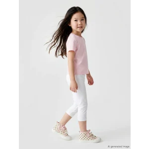 LCW Kids Beyaz Basic Kız Çocuk Tayt