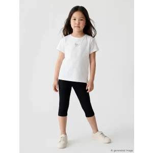 LCW Kids Siyah Basic Kız Çocuk Tayt
