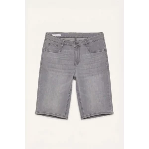 Defacto G8664AXNM55 Gri Regular Fıt Jean Bermuda Şort