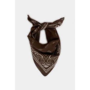 Defacto N7447AZBN66 Kahve Kadın Desenli Pamuklu Bandana