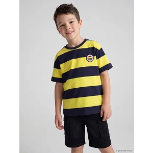LCW Kids Sarı Fenerbahçe Baskılı Erkek Çocuk Tişört