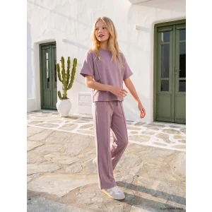 LCW Kids Lila Kız Çocuk Soft Touch Takım