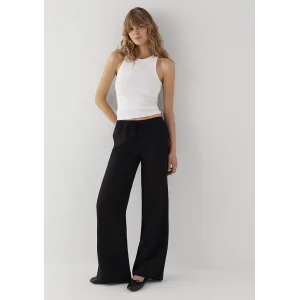 Mavi 1011195-900 Keten Karışımlı Siyah Pantolon