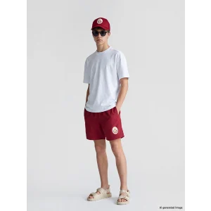 LCW Kids Kırmızı Galatasaray Baskılı Erkek Çocuk Deniz Şortu