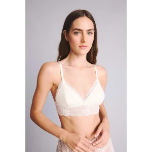 Defacto D7843AXWT16 Beyaz Dantelli Kaplı Pedli Balensiz Bralet