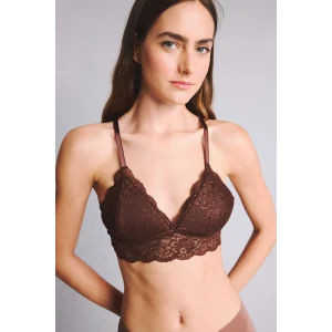 Defacto D7843AXBN318 Kahve Dantelli Kaplı Pedli Balensiz Bralet