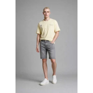 Defacto G8664AXNM55 Gri Regular Fıt Jean Bermuda Şort