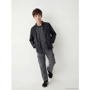 LCW Kids Antrasit Erkek Çocuk Kargo Jean Pantolon