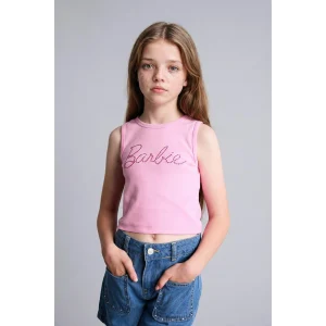 Defacto H7261A8PN666 Pembe Barbie Bisiklet Yaka Atlet Kız Çocuk
