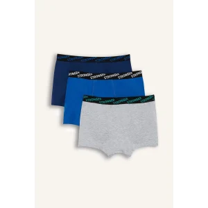 Defacto E1573A8BE43 Mavi 3lü Mavi Boxer Set Erkek Çocuk