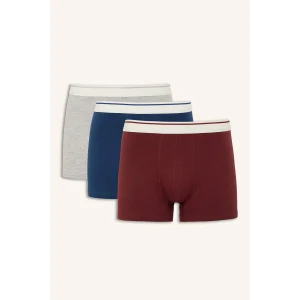 Defacto H3664AXBR280 Bordo Regular Fıt 3lü Boxer