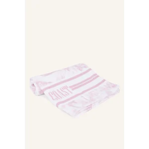 Defacto W8309AZPN1 Pembe Desenli Pamuklu Pembe Plaj Havlusu