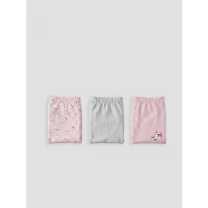 LCW Kids Pembe Baskılı Kız Çocuk Boxer 3lü