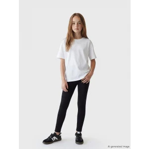 LCW Kids Siyah Beli Lastikli Kız Çocuk Tayt