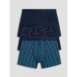 LC WAIKIKI Mavi Pamuklu Esnek Erkek Boxer 3lü