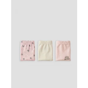 LCW Kids Pembe Baskılı Kız Çocuk Boxer 3lü