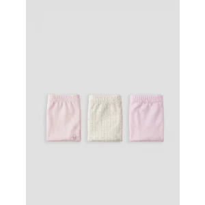 LCW Kids Ekru Baskılı Kız Çocuk Boxer 3lü