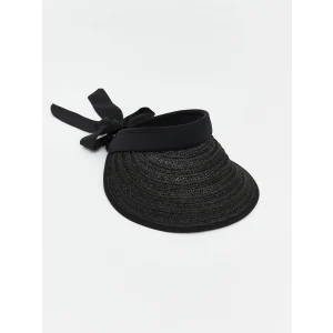 LCW ACCESSORIES Siyah Kadın Hasır Vizör Şapka
