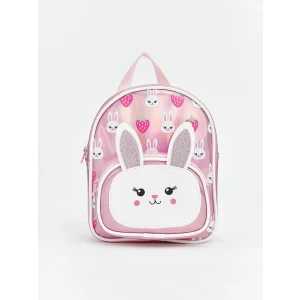 LCW ACCESSORIES Pembe Tavşan Baskılı Kız Çocuk Sırt Çantası