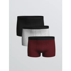 LC WAIKIKI Siyah Büyük Beden Standart Kalıp Pamuklu Esnek Erkek Boxer 3lü