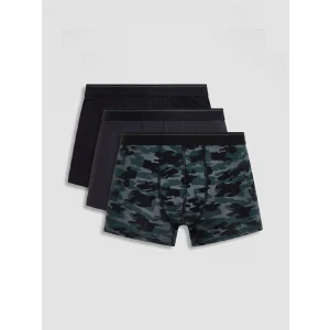 LC WAIKIKI Siyah Pamuklu Esnek Erkek Boxer 3lü