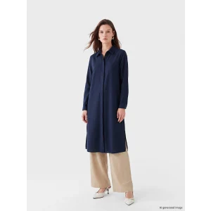 LCW Modest Lacivert Kadın Gömlek Tunik