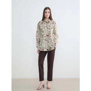 LCW Modest Kahverengi Beli Lastikli Havuç Kesim Kadın Pantolon