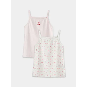 LCW Kids Pembe İp Askılı Kız Çocuk Atlet 2li