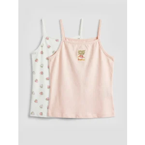 LCW Kids Pembe Kız Çocuk İp Askılı Atlet 2li