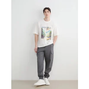 XSIDE Antrasit Regular Fit Poplin Erkek Jogger Pantolon