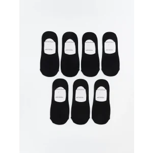 LCW ACCESSORIES Siyah Erkek Babet Çorap 7li