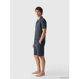 LC WAIKIKI Antrasit Regular Fit Erkek Şortlu Pijama Takımı