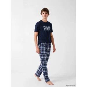 LC WAIKIKI Lacivert Regular Fit Erkek Pijama Takımı